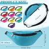 30 Pieces Neon Fanny Pack Bulk for Women Men Adjustable Waist Bag Exercising Hiking Running Waist Pack for Festival Travel Party Outdoor Activities, 10 Colors view 2