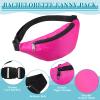 30 Pieces Neon Fanny Pack Bulk for Women Men Adjustable Waist Bag Exercising Hiking Running Waist Pack for Festival Travel Party Outdoor Activities, 10 Colors view 3