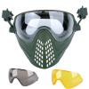 Tactical Fast Helmet Mount PC Mask with Goggles Outdoor Airsoft Paintball Shooting Sports Gear view 1
