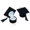 Simple Refined Mini Ring Box Bachelor Cap Shape Ring Box Earrings Jewelry Storage Simple Ring Box Gift Boxes view 2