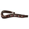 Exion Curved Crystal Browband for Horses  Soft Padded Bling English Bridle Brow Band | Dressage, Show, Jumping | Black, Brown | Cob, Full, Warmblood | Red, Black & Clear Crystal Browband for Horses view 1