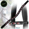Exion Curved Crystal Browband for Horses  Soft Padded Bling English Bridle Brow Band | Dressage, Show, Jumping | Black, Brown | Cob, Full, Warmblood | Red, Black & Clear Crystal Browband for Horses view 2