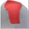 Youth Gameday Vintage 3/4 Tee Grey Heather/Scarlet Heather S view 4