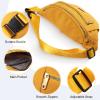 3 Pcs Waterproof Fanny Packs for Women and Men Waist Pack with Adjustable Strap Waist Pouch for Sports Running Exercise Walking Travel (Black, Blue, Yellow) view 3