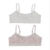 Hanes Girl's Bralette, Floral White, X-Large 2 Pack view 1