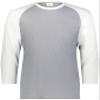 Youth Gameday Vintage 3/4 Tee Grey Heather/White XL view 2