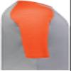 Youth Gameday Vintage 3/4 Tee Grey Heather/Orange Heather S view 4