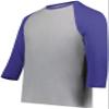 Youth Gameday Vintage 3/4 Tee Grey Heather/Purple Heather M view 1