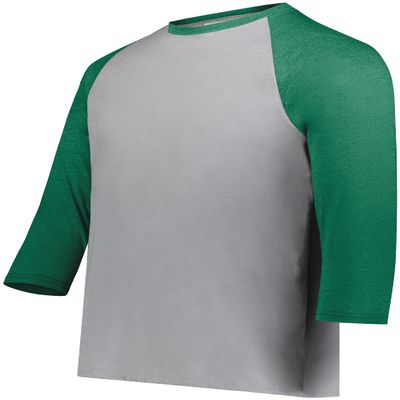 Youth Gameday Vintage 3/4 Tee Grey Heather/Kelly Heather S
