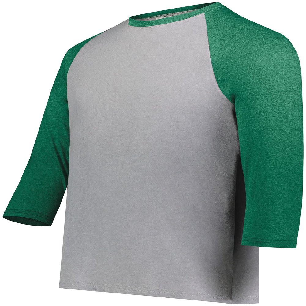 Youth Gameday Vintage 3/4 Tee Grey Heather/Kelly Heather S