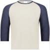 Youth Gameday Vintage 3/4 Tee Birch/Navy Heather M view 2