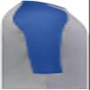 Youth Gameday Vintage 3/4 Tee Grey Heather/Royal Heather L view 4