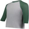 Youth Gameday Vintage 3/4 Tee Grey Heather/Dark Green Heather S view 1