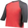 Youth Gameday Vintage 3/4 Tee Scarlet Heather/Carbon Heather S view 1
