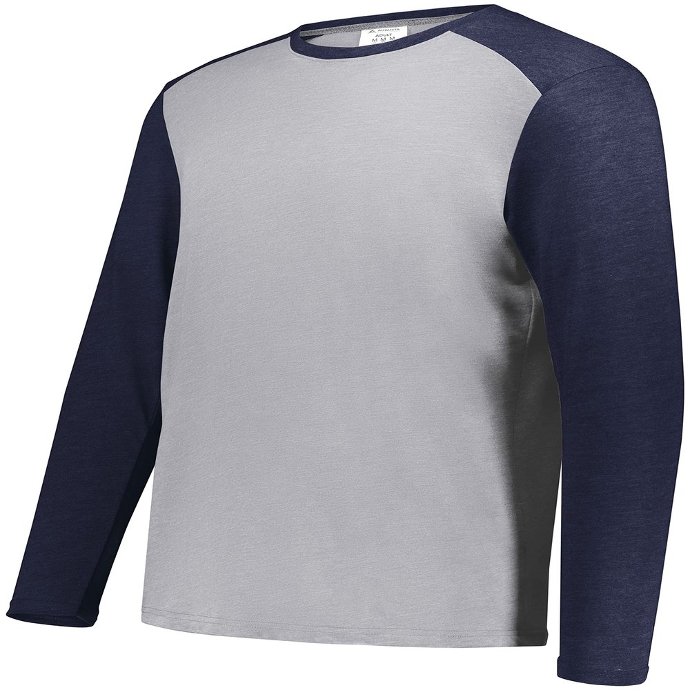 Gameday Vintage Long Sleeve Tee Grey Heather/Navy Heather 2XL