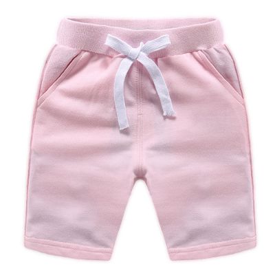 YEHOOM Little Kids Baby Boys Girls Knee Length Shorts Pants Summer Cotton Sports Jogger Sweatpants Casual Active Pants 1-8T (Pink,5T)