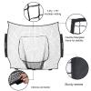 BaseGoal Baseball & Softball Replacement Net 7ft x 7ft (NET ONLY),Heavy Duty Knotless for Baseball Pitching Hitting and Throwing Practice (Black) view 2