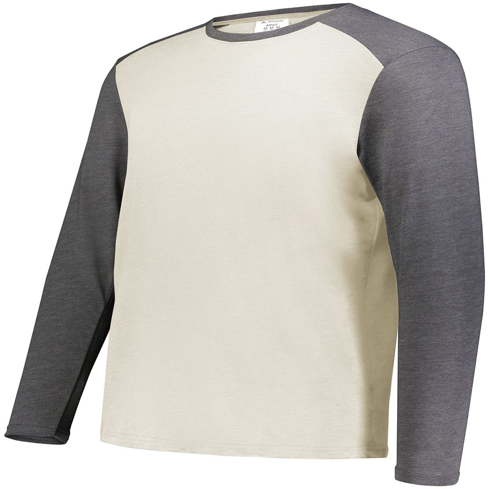 Youth Gameday Vintage Long Sleeve Tee Birch/Carbon Heather L