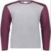 Gameday Vintage Long Sleeve Tee Grey Heather/Maroon Heather 2XL view 2
