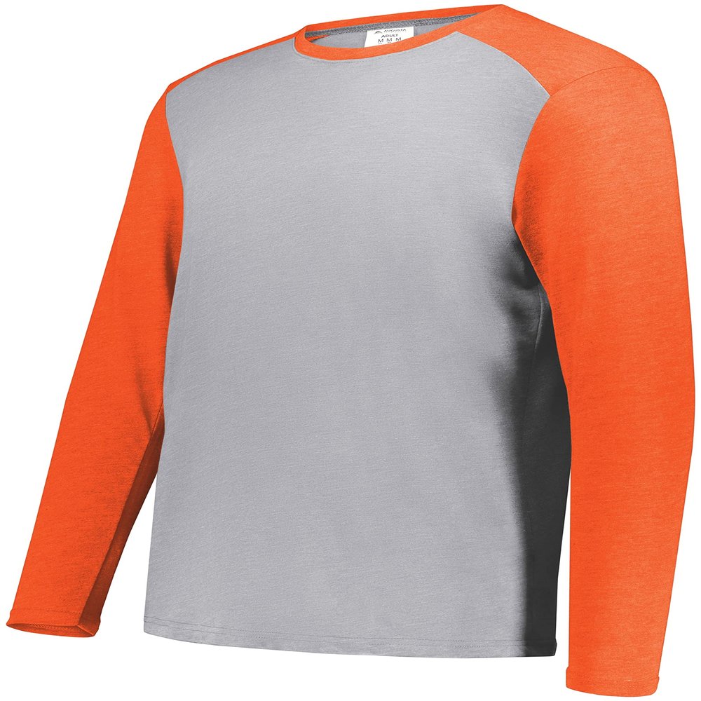 Youth Gameday Vintage Long Sleeve Tee Grey Heather/Orange Heather XL