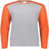 Youth Gameday Vintage Long Sleeve Tee Grey Heather/Orange Heather XL view 2