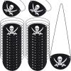 Tatuo Halloween Costumes Pirate Eye Patches Black Felt Skull Single Eye Skull Captain Patches for Halloween Carnival Party(60 Pcs) view 1