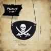 Tatuo Halloween Costumes Pirate Eye Patches Black Felt Skull Single Eye Skull Captain Patches for Halloween Carnival Party(60 Pcs) view 2