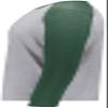 Youth Gameday Vintage Long Sleeve Tee Grey Heather/Dark Green Heather L view 3