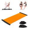 Gefemini 200 * 50cm Slide Board with Shoe Cover Slimming Exercise Guide Slide Mat for Leg Pot Training Fitness and Athletic Training(Orange) view 1
