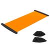 Gefemini 200 * 50cm Slide Board with Shoe Cover Slimming Exercise Guide Slide Mat for Leg Pot Training Fitness and Athletic Training(Orange) view 3
