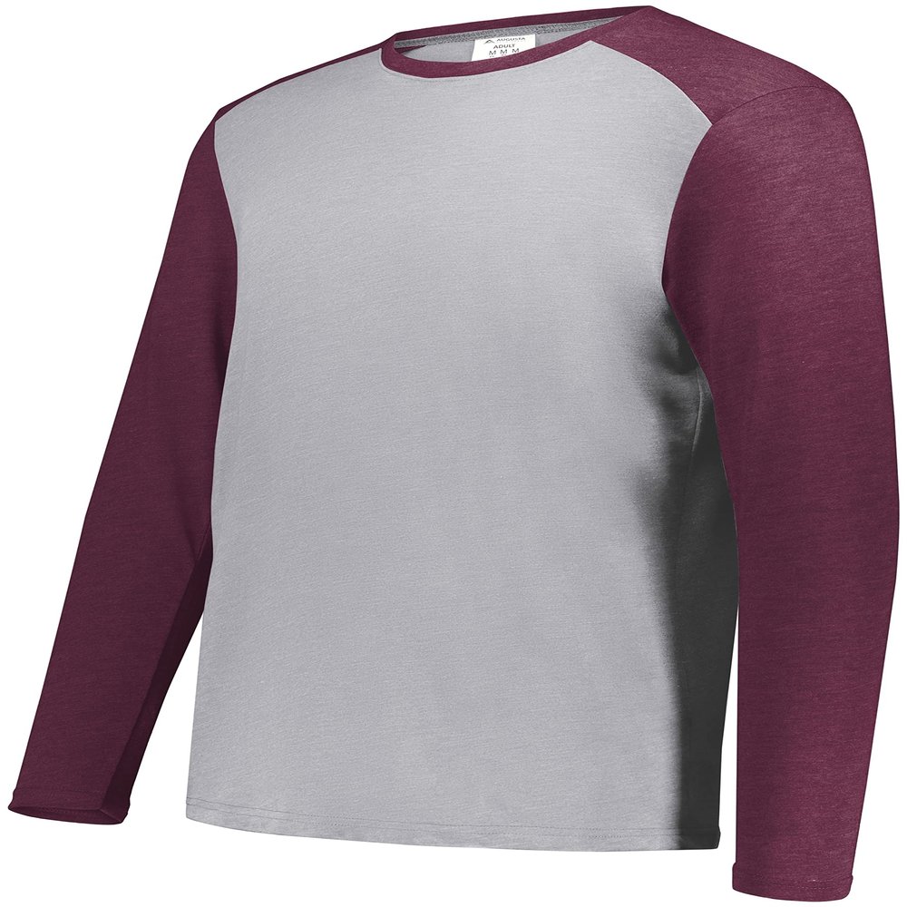 Gameday Vintage Long Sleeve Tee Grey Heather/Maroon Heather S
