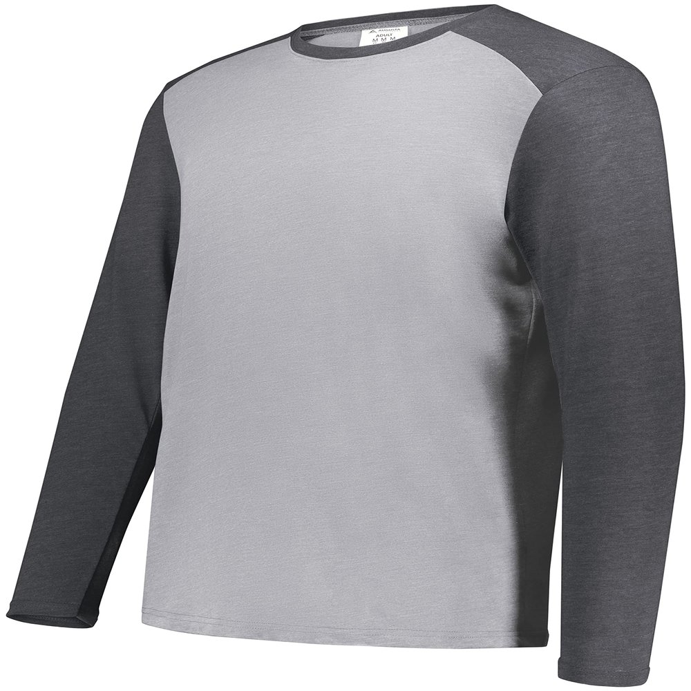 Youth Gameday Vintage Long Sleeve Tee Grey Heather/Carbon Heather M