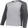Youth Gameday Vintage Long Sleeve Tee Grey Heather/Carbon Heather M view 1