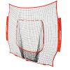 BaseGoal Baseball & Softball Replacement Net 7ft x 7ft (NET ONLY),Heavy Duty Knotless for Baseball Pitching Hitting and Throwing Practice (Red) view 1