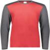 Youth Gameday Vintage Long Sleeve Tee Scarlet Heather/Carbon Heather XL view 2