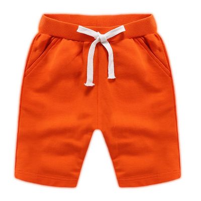 YEHOOM Little Kids Baby Boys Girls Knee Length Shorts Pants Summer Cotton Sports Jogger Sweatpants Casual Active Pants 1-8T (Orange,3T)