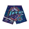 Mitchell & Ness Mens Utah Jazz NBA Drawstring Shorts Jumbotron 2.0 Sublimated view 1