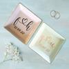 TEEAMORE Personalized Ring Dish Custom Trinket Tray Add Your Initials With Heart And Date Valentines Day Wedding Jewelry Tray view 4