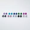 1 Pair Implant Grade Titanium Stud Earrings Set Hypoallergenic 3mm 4mm 5mm 6mm Cubic Zirconia G23 Titanium Earring Studs for Women Men for Sensitive Ear (6mm Aurora) view 4