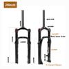 Jejy 20" X 4" Fat Tire Magnesium Alloy Air Fork, Snow Beach XC Mountain Bike Front Forks, Spacing Hub 135mm Ultralight Bicycle Accessories (Size : 20inch) view 2