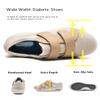 AngryMonkey Women's Diabetic Wide Width Shoes, Casual Adjustable Strap Lightweight Non-Slip Orthopedic Walking Shoe for Elderly Hammertoe Arthritis Bunions Swollen Feet (9,Beige) view 3