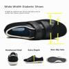 AngryMonkey Women's Diabetic Wide Width Shoes, Casual Adjustable Strap Lightweight Non-Slip Orthopedic Walking Shoe for Elderly Hammertoe Arthritis Bunions Swollen Feet (10,Black) view 3