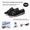 AngryMonkey Women's Diabetic Wide Width Shoes, Casual Adjustable Strap Lightweight Non-Slip Orthopedic Walking Shoe for Elderly Hammertoe Arthritis Bunions Swollen Feet (10,Black) view 4