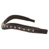 Exion Horse Browband for English Bridle | Curved Shape Padded Equestrian Browband for Show & Dressage | Black & Turquoise Blue Crystal Browband for Horses view 3