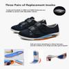 AngryMonkey Women's Diabetic Wide Width Shoes, Casual Adjustable Strap Lightweight Non-Slip Orthopedic Walking Shoe for Elderly Hammertoe Arthritis Bunions Swollen Feet (9,Blue) view 4