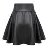 IDEALSANXUN Leather Skirts for Women Cute Mini Skirt Gothic Skirts(Leather Black, S) view 2