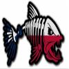 Kramer Texas TX Flag Bone Fish Sticker for Car Vinyl Decal Truck Window Bumper Sticker Motorcycle Decal 6 in. view 1