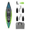 Savvycraft Inflatable Kayak 2 Person Tandem Kayak, Recreational Touring Kayak Includes Aluminum Paddles, Padded Seats, Double Action Pump view 1
