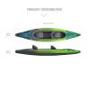 Savvycraft Inflatable Kayak 2 Person Tandem Kayak, Recreational Touring Kayak Includes Aluminum Paddles, Padded Seats, Double Action Pump view 4