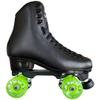 Jackson Ultima Finesse Viper Nylon Outdoor Roller Skates, Mens Size 9, Black with Lime Green Pulse Lite Wheels view 1